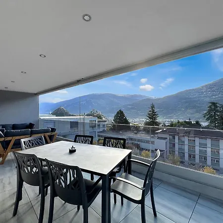 Lägenhet Majestic & Exclusive View Of - Swiss Alps *